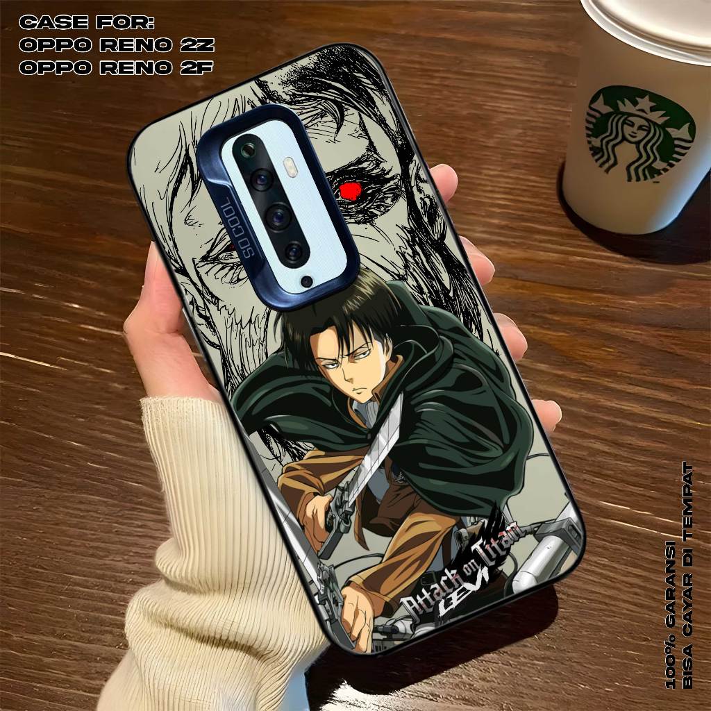 Case OPPO RENO 2Z - RENO 2F - Casing Tecno Premium Matte Hard Casing - Case IMD - Case Hologram Moti