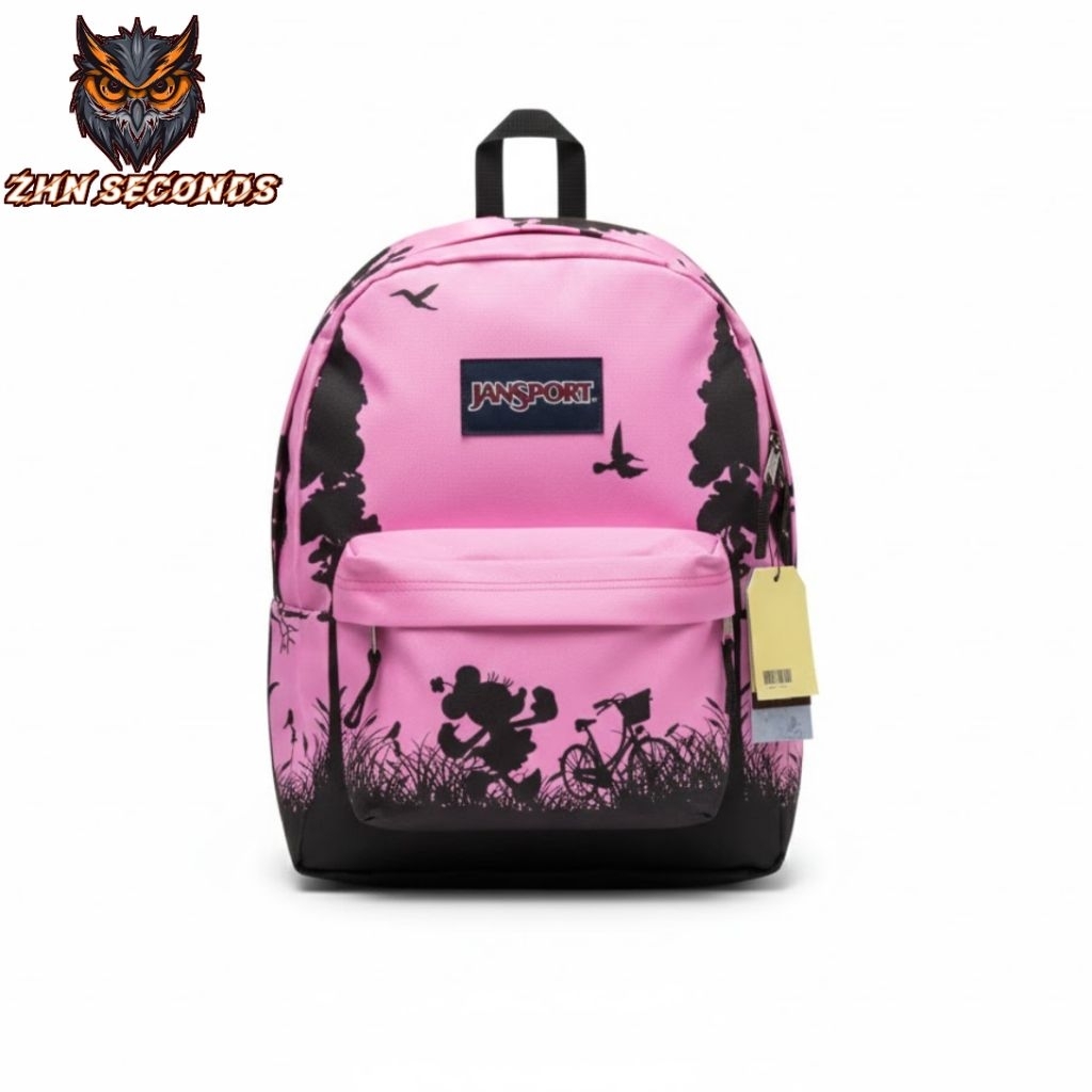 [READY BISA COD] TAS RANSEL JANSPORT DISNEY PINK - BNWT