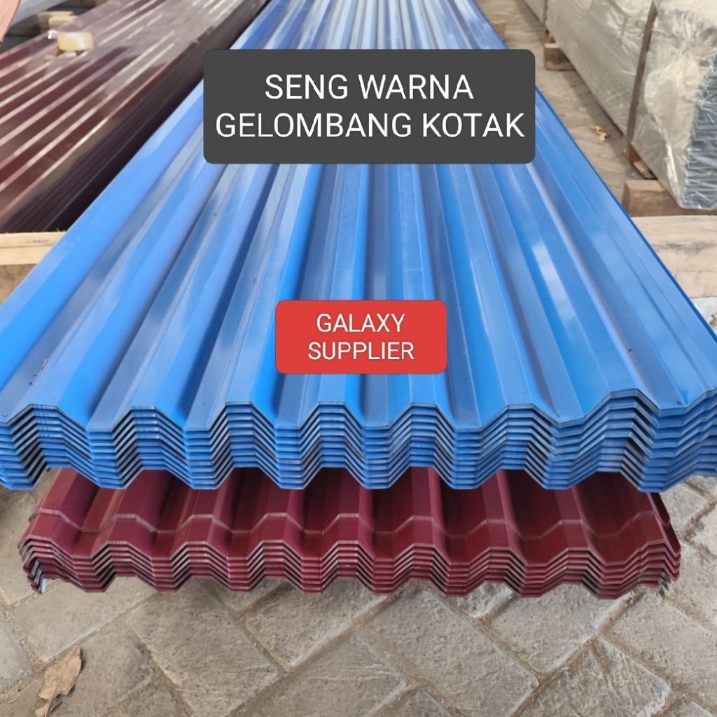 SENG WARNA GELOMBANG KOTAK HARGA PER METER