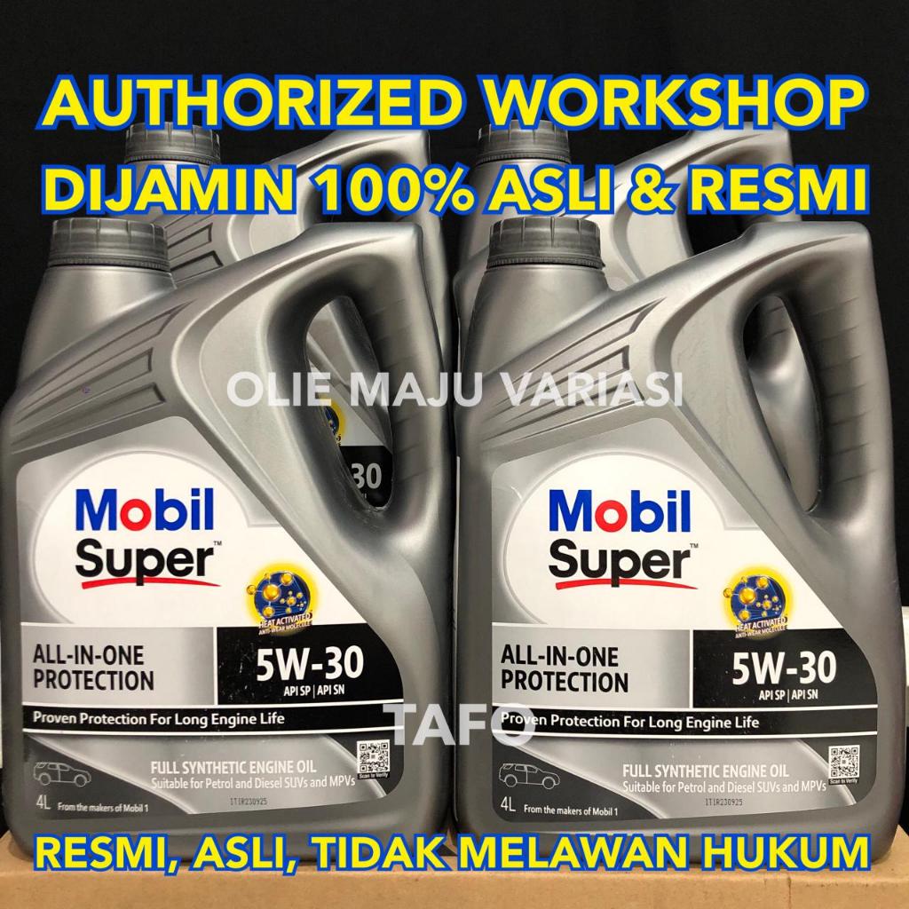 OLI MOBIL SUPER 5w 30 GALON 4 LITER / OLI MOBIL SUPER 5w-30