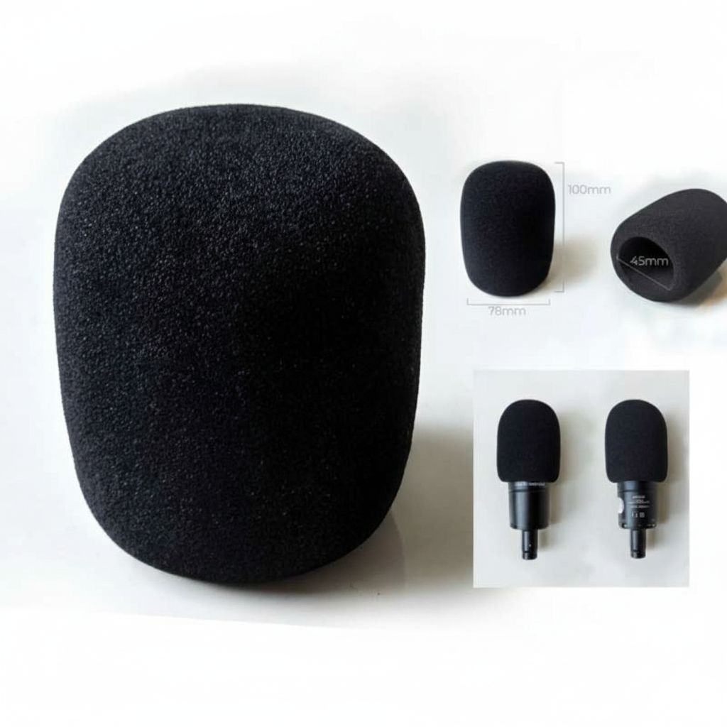BUSA MIC WIND SHIELD FOAM CONDENSER MICROPHONE