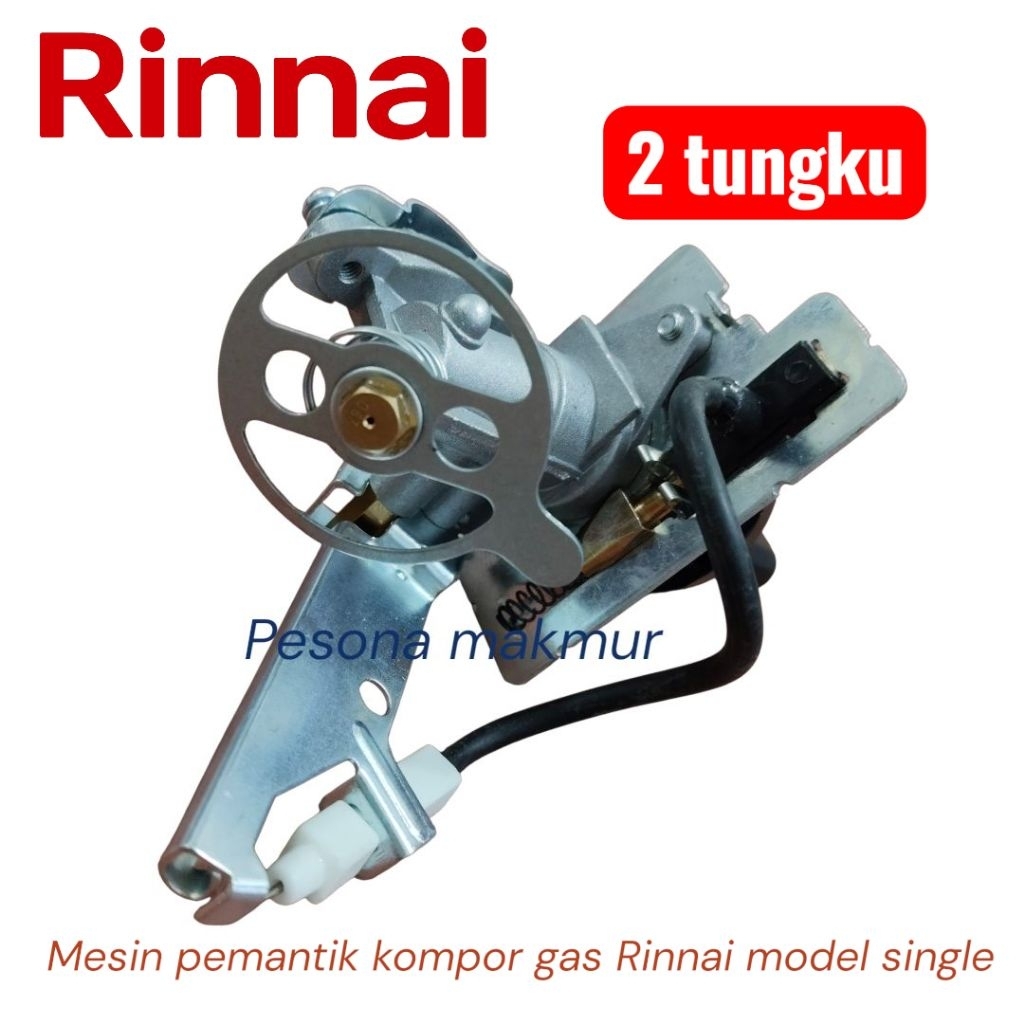 pemantik kompor  gas Rinnai 2 tungku orisinal model single