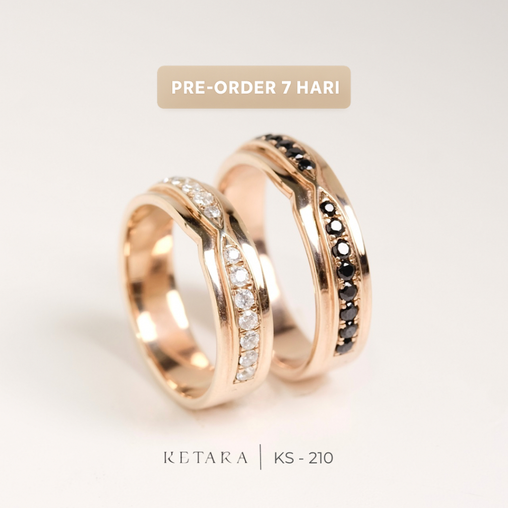 Cincin Kawin Tunangan Cincin Tunangan Cincin Couple Perak Silver Ketara Jewelry