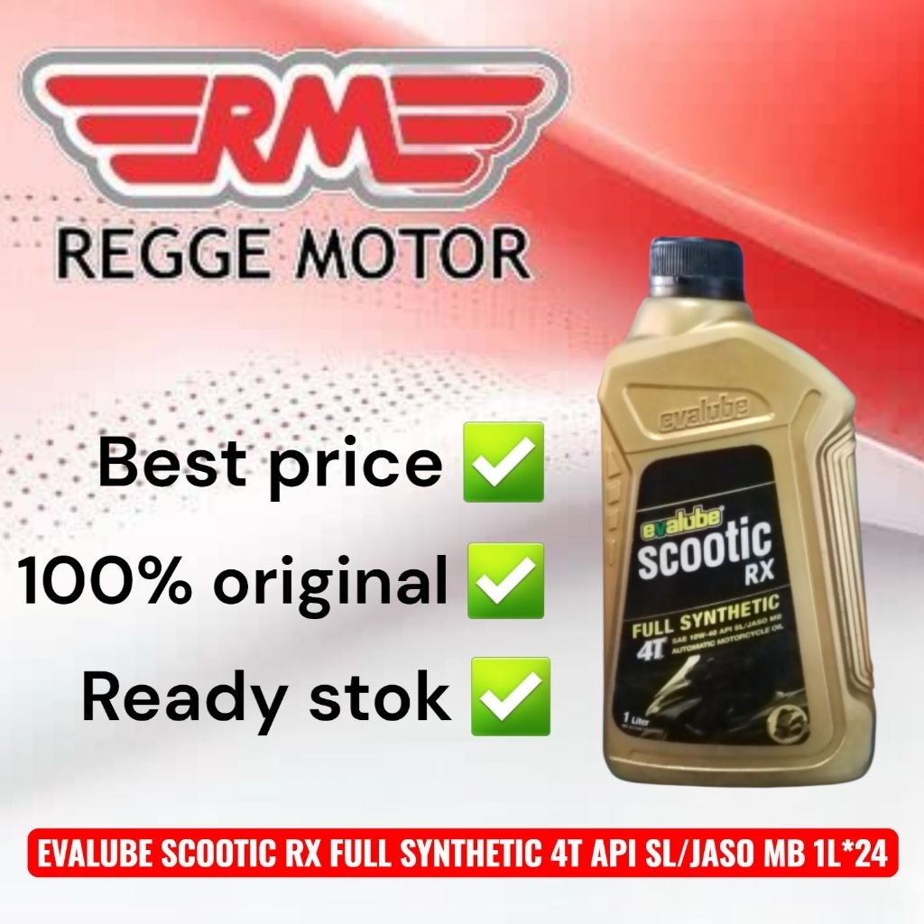 EVALUBE SCOOTIC RX 10W-40 FULL SYNTHETIC 1L*12