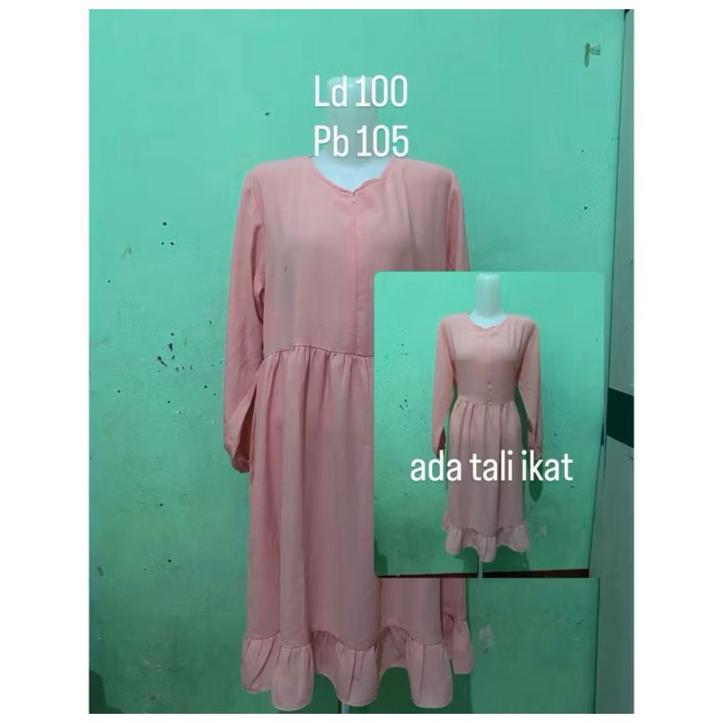 preloved tunik pink polos cantik tunik wanita
