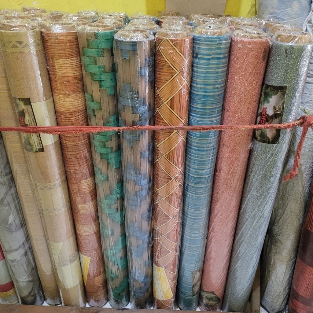 1ROLL 1,2 × 15 METER Karpet Lantai Vinyl/Perlak Banyak Motif Multifungsi Taplak Meja, Alas Lantai