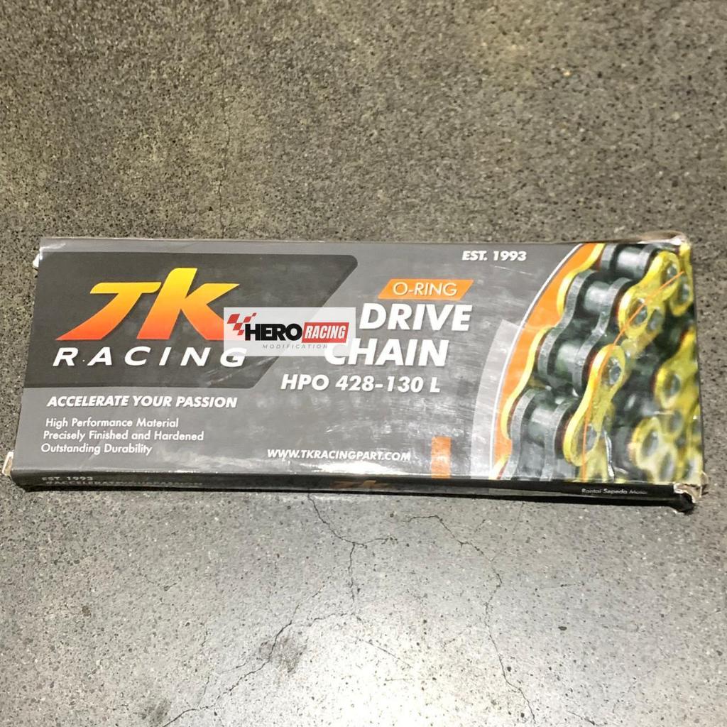 RANTAI TK 428X130 HPO GOLD BRIGHT RANTAI SEMUA MOTOR O RING ORIGINAL TK RACING