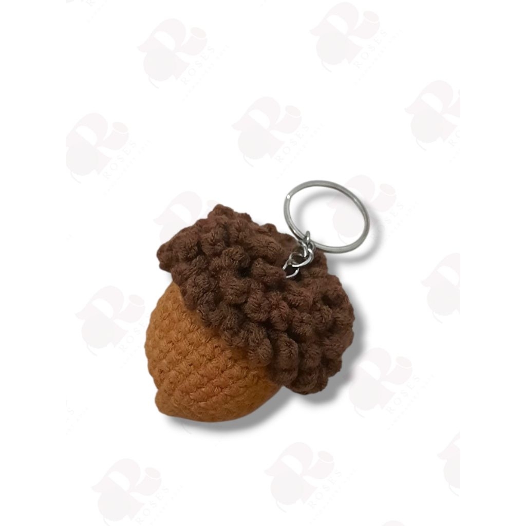 gantungan biji pohon ek ( acorn keychain)