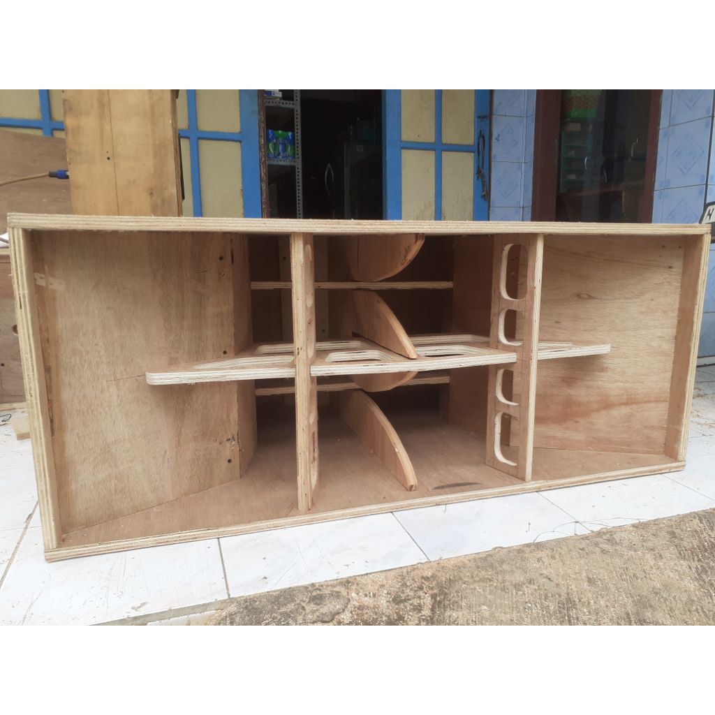 Box cla 15 inch double bahan 18 mm semi Meranti - Fathul produktion