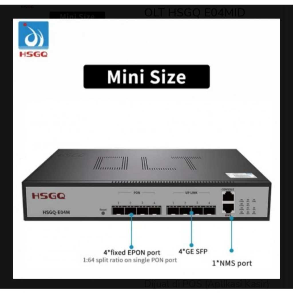 OLT HSGQ EPON E04MID 4 PORT ONLY OLT
