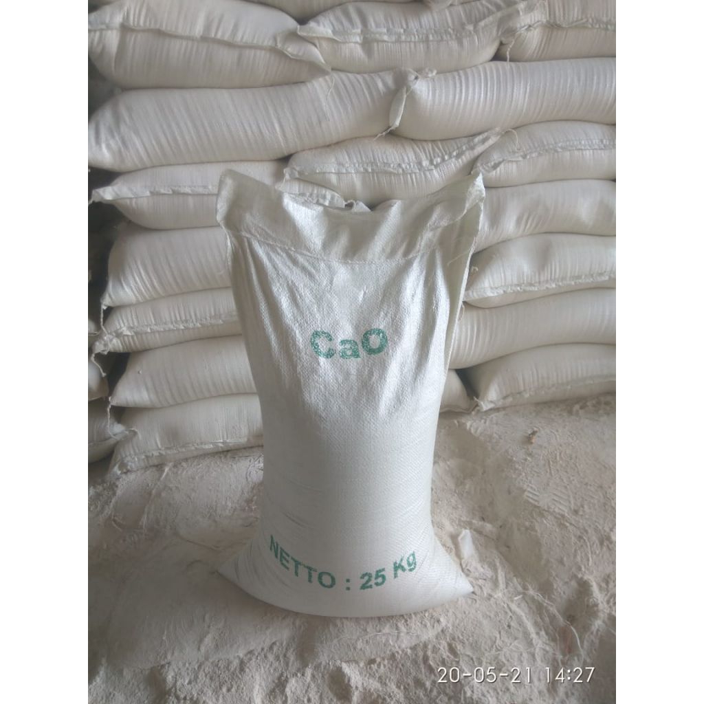 Kapur Tohor CaO Quicklime Bakar