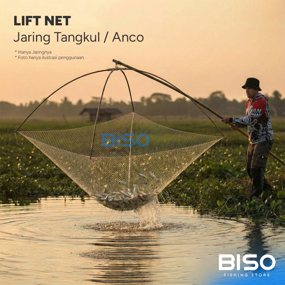 BISO Lift Net Jaring Tangkul | Anco | Hancau Penangkap Ikan Udang