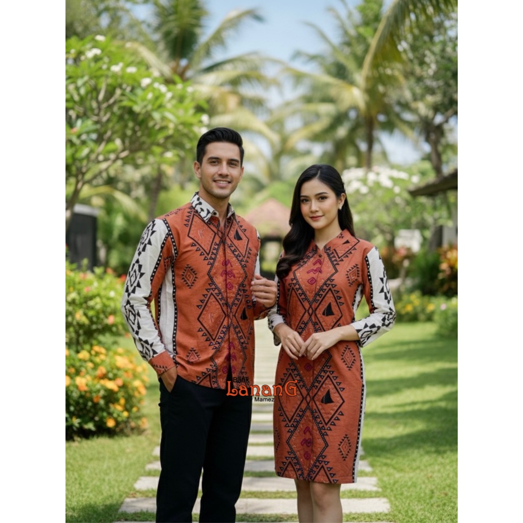 Couple Batik Sarimbit Kode Celebes 3 & 4 by Batik Lanang Mamez Batik Lontara Batik Makassar