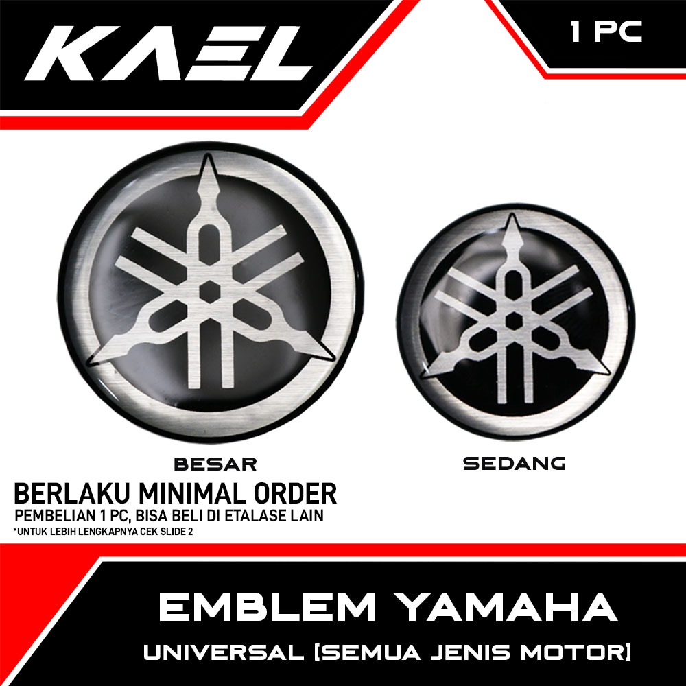 GROSIR Emblem Yamaha Universal Semua Jenis Motor R15 & R25 & MT 25 & XSR 155 & Jupiter Z & Jupiter M