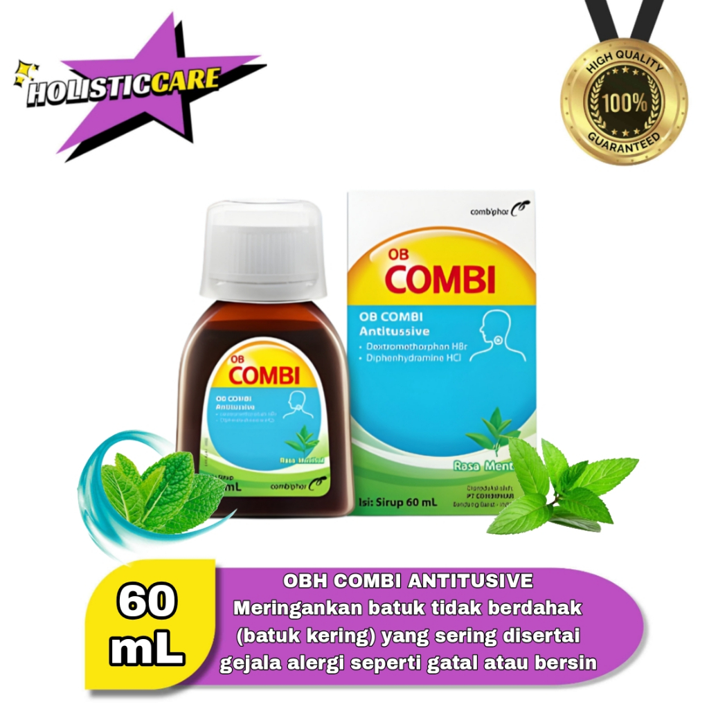 OB Combi Antitusive Sirup Batuk Kering 60mL