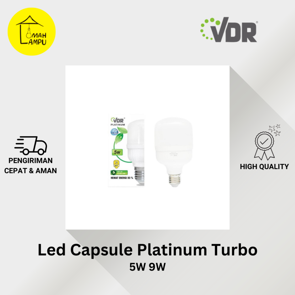 VDR Lampu LED Platinum Turbo 5W 9W