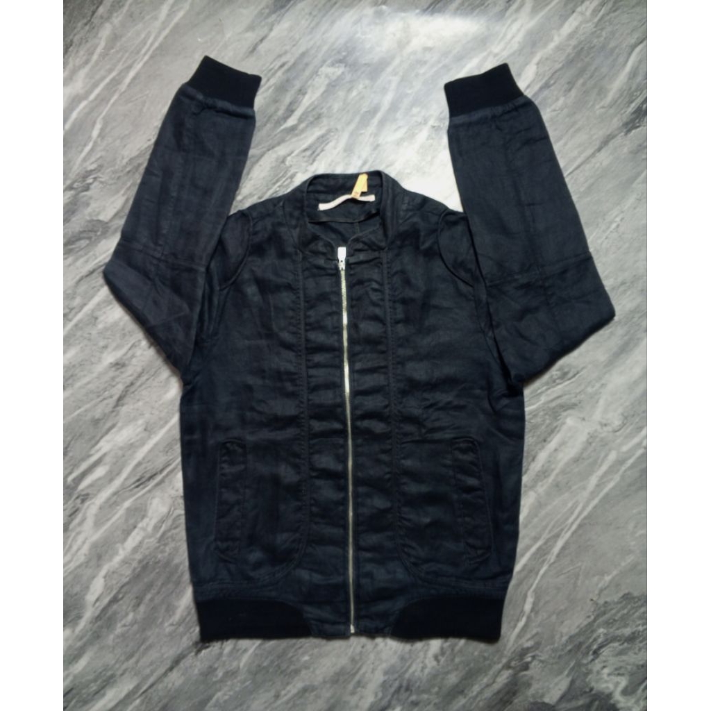 ‎Jaket Zara Outdoor bomber hangout motoran unisex hitam branded