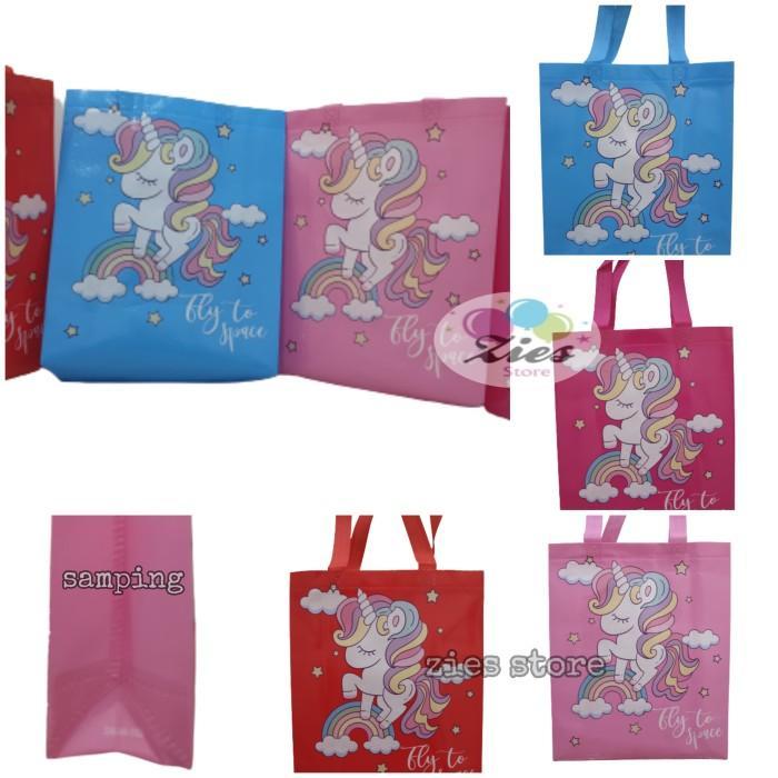 Tas souvenir ulang tahun anak / Goodie bag / tas ulang tahun unicorn-M