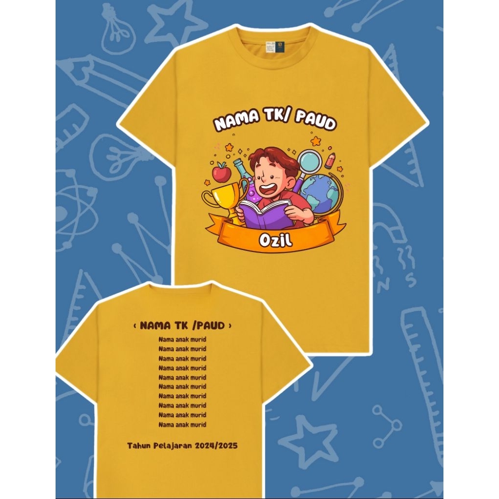 Kaos Kelas Custom Sablon DTF