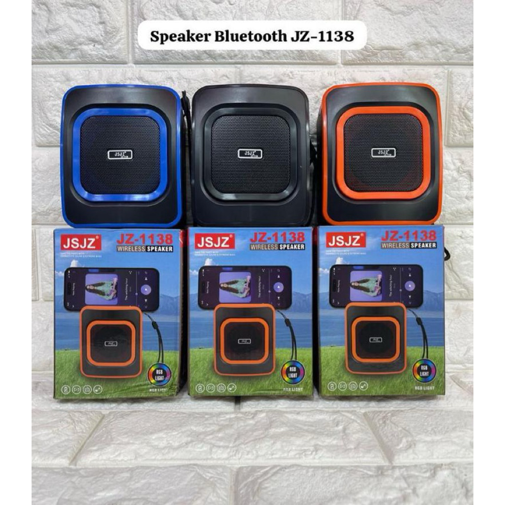 Speaker Bluetooth JZ-1138 LED Wireless Portable Speker Music Box
