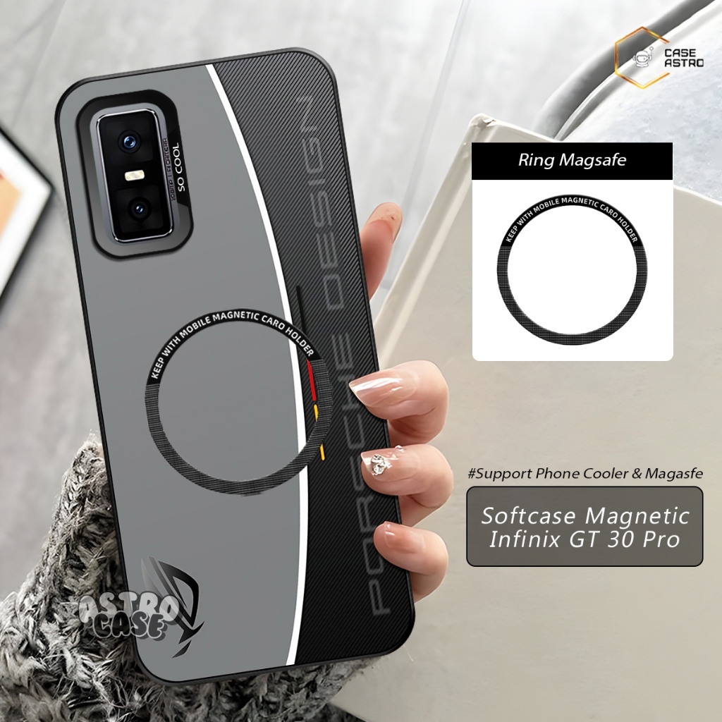 Case Magnet Infinix GT 30 Pro Ready All Type HP (Chat Admin) Case Support Magsafe / Phone Cooler Mag