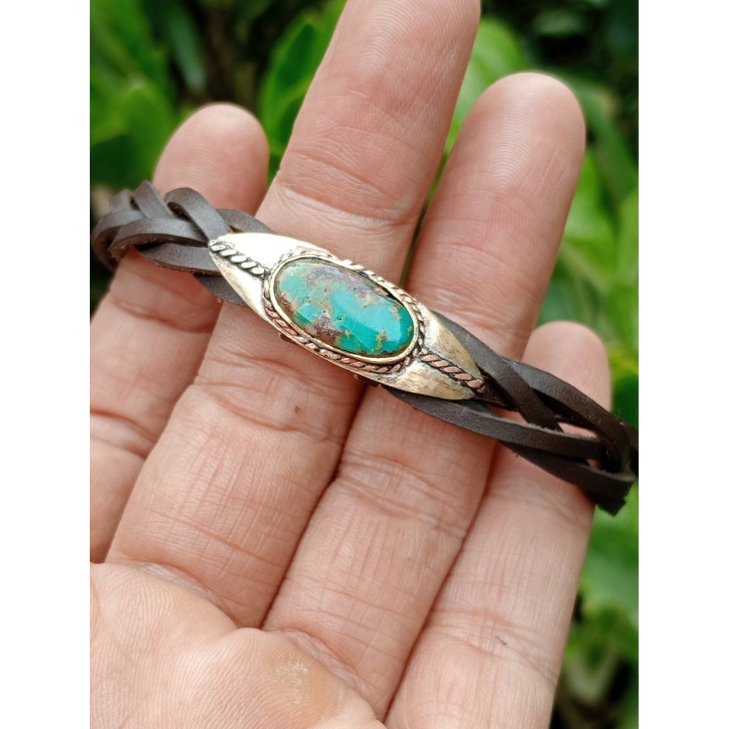 gelang kulit pirus Persia 0007