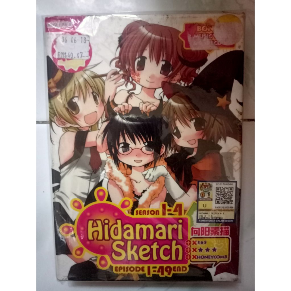 DVD Film Anime Impor Malaysia Hidamari Sketch Season 1-4 eps 1-49 end