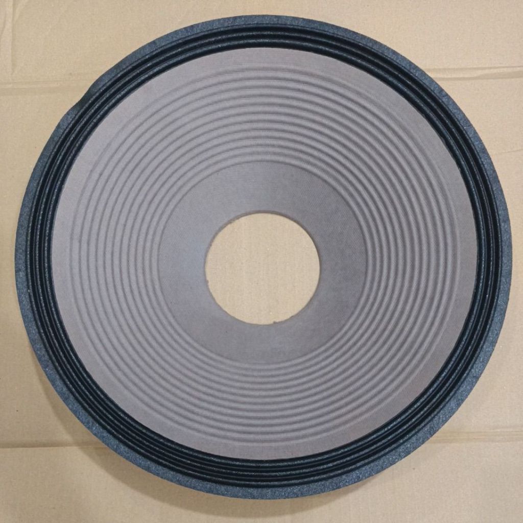 Daun Speaker 15 inch Cokelat Lubang 4 Inch / Daun speaker 15 inch kulit jeruk