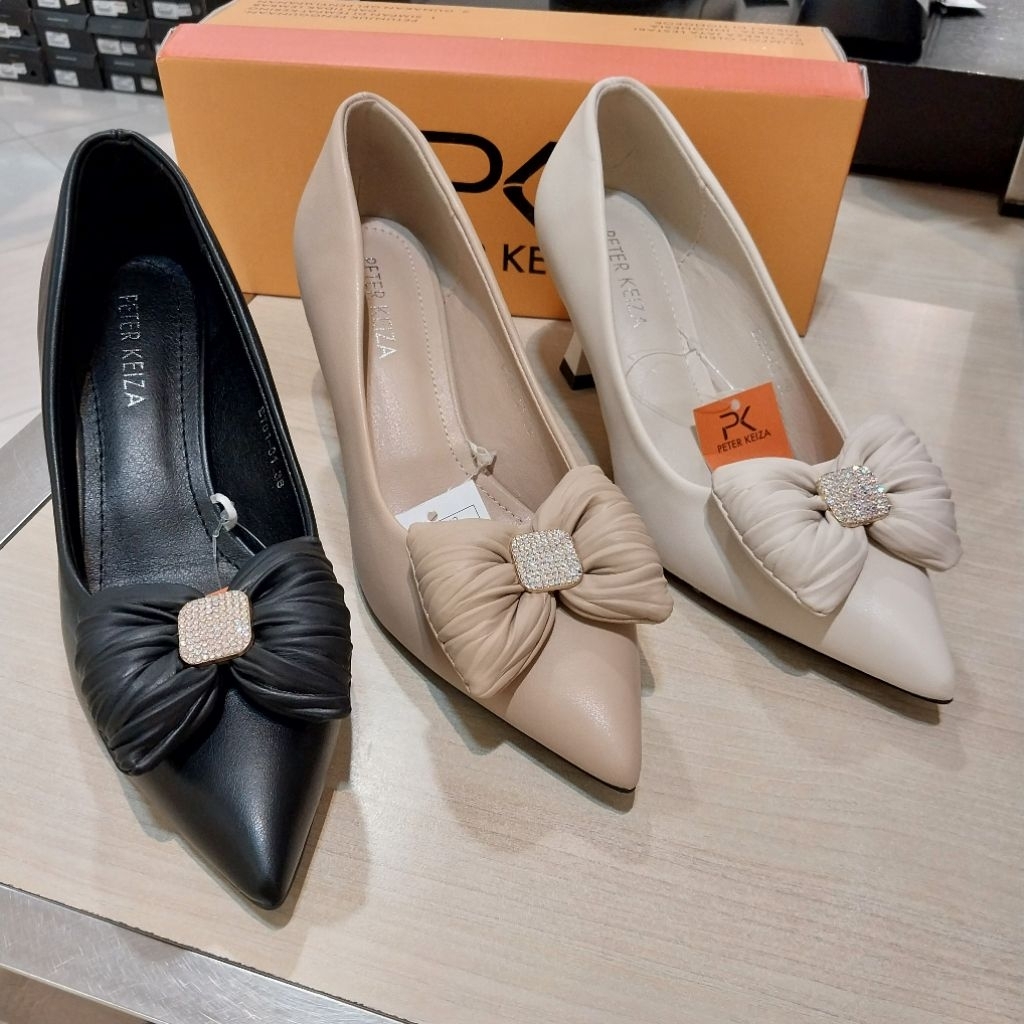 PETER KEIZA‼️sepatu wanita fantofel heels 7cm ori