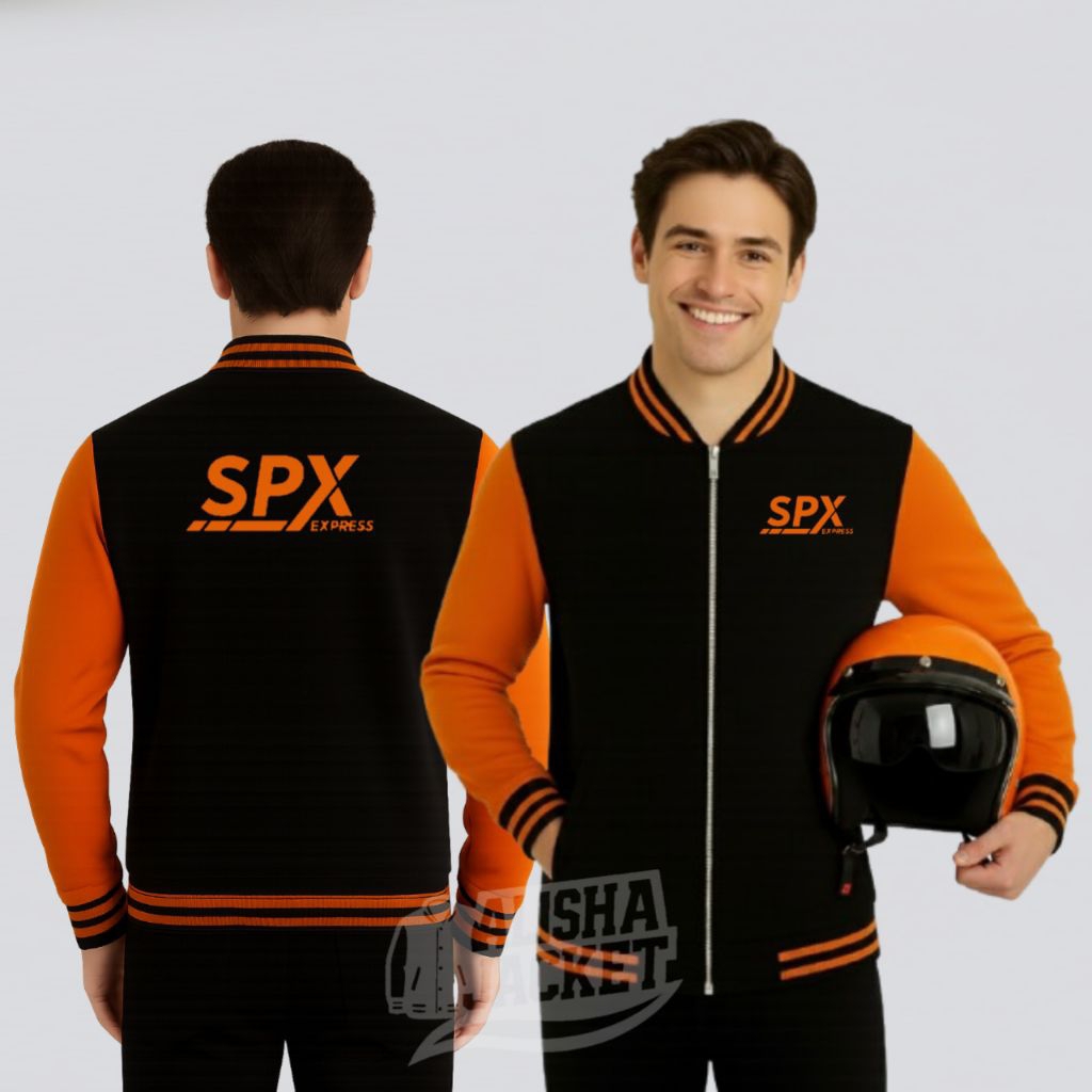 Jacket Hoodie Resleting dan jumper Logo spx expres | jacket Hoodie resleting jumper Spx  expres pria