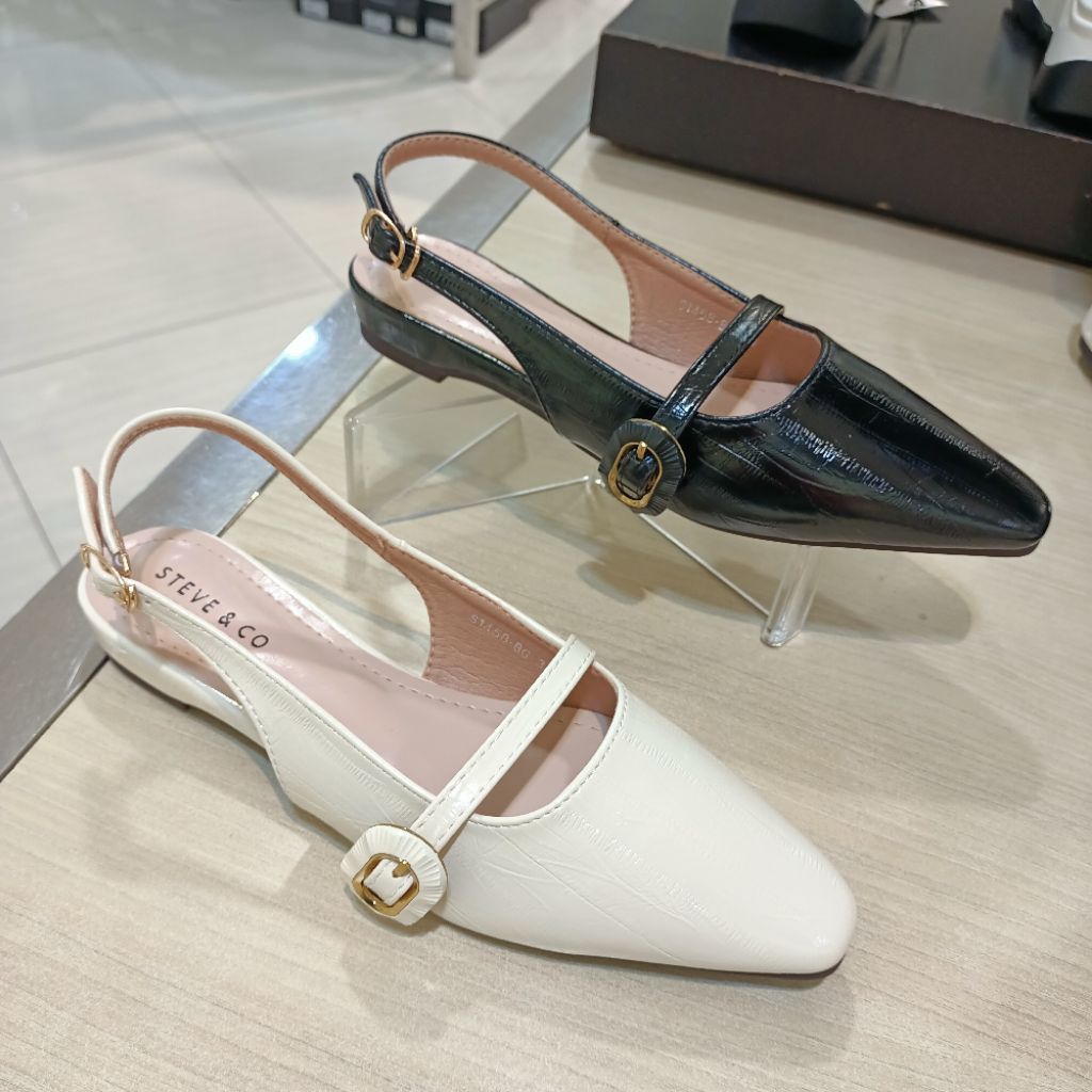 sepatu wanita flat slingback STEVE&CO original
