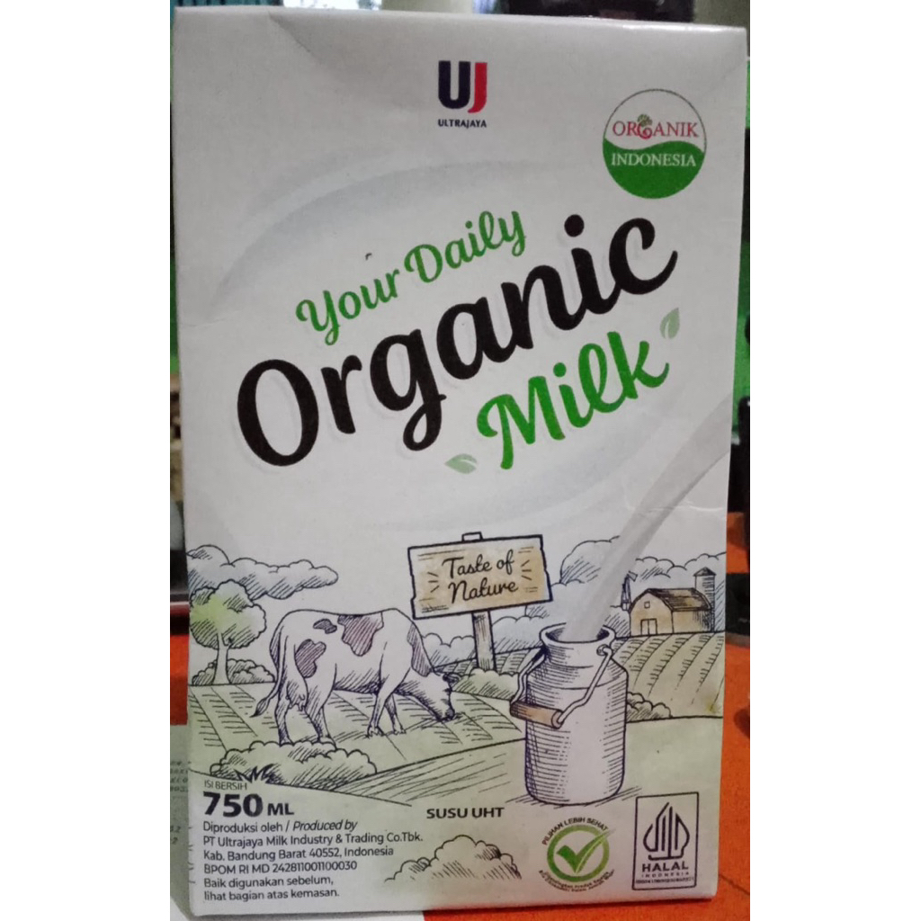 Ultra Milk Organic Milk 750 ml - satuan