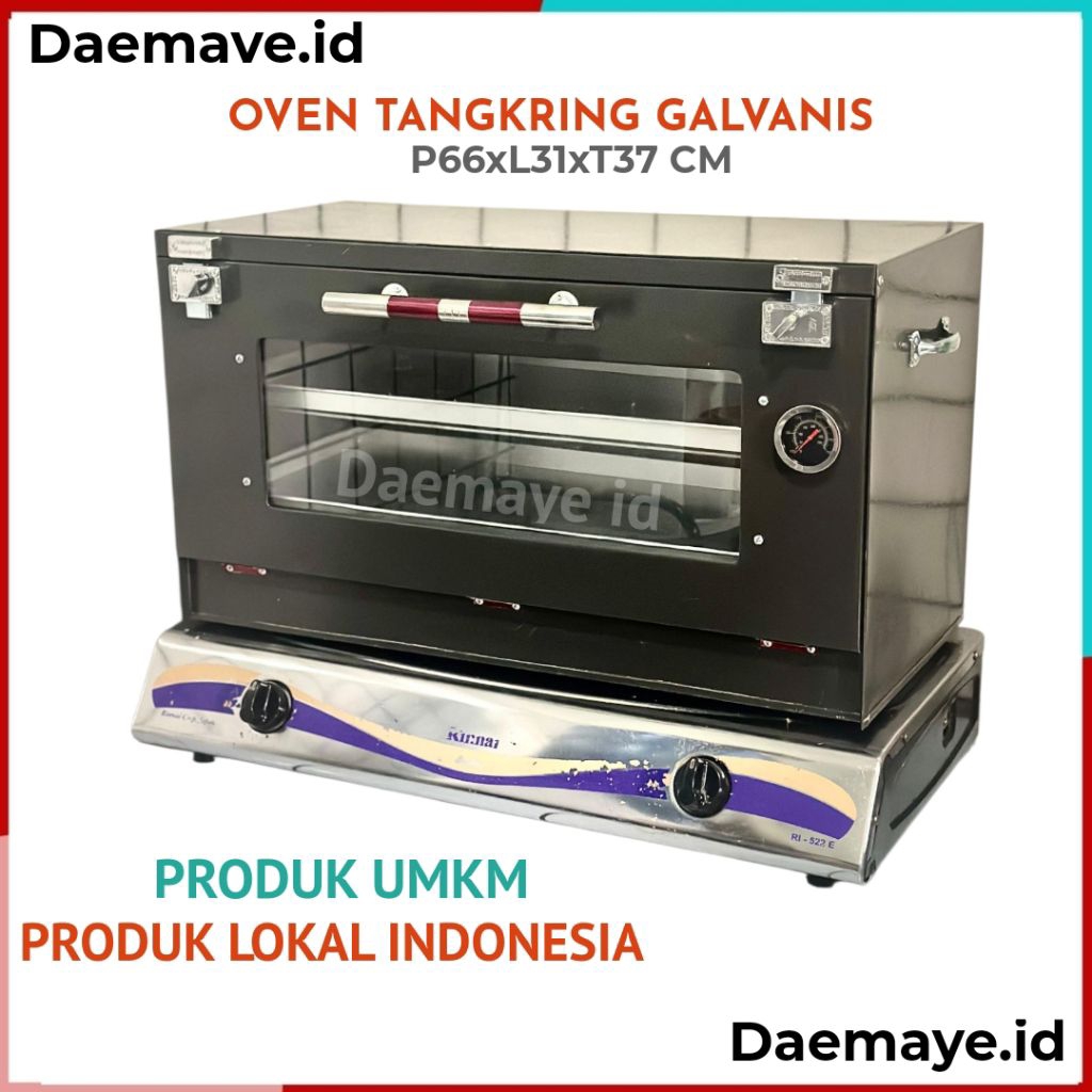 Oven Kompor 2 Tungku Jumbo - Oven Panggang Kompor - Oven Tangkring Kompor - Bahan Galvanis Tebal