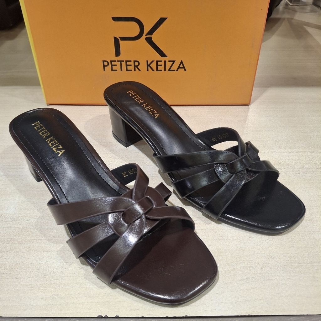 Peter keiza sandal heels 5cm wanita ringan empuk & original size 36-40