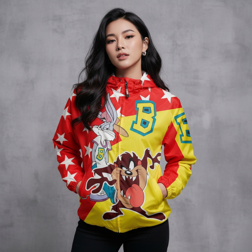 JAKET HOODIE BUGS BUNNY/JAKETTAZMANIA/JAKET PRINTING/JAKETUNISEX