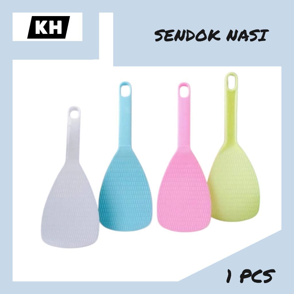 [COD] Sendok  Nasi Plastik/Centong Nasi Plastik Tebal Warna Pastel