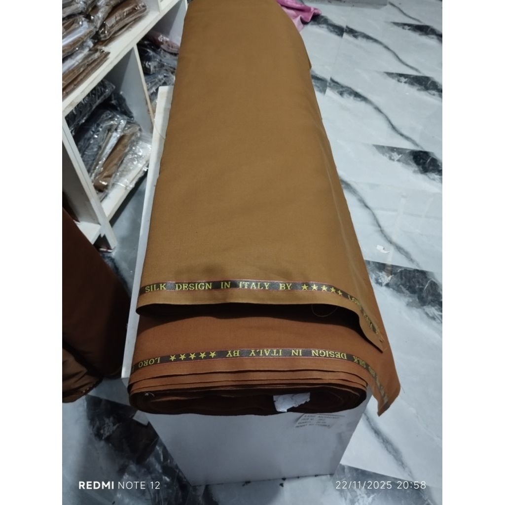 kain dasar pemda khaki seragam guru PNS, ASN, bahan dasar seragam pemda semi wool katun terbaru adem