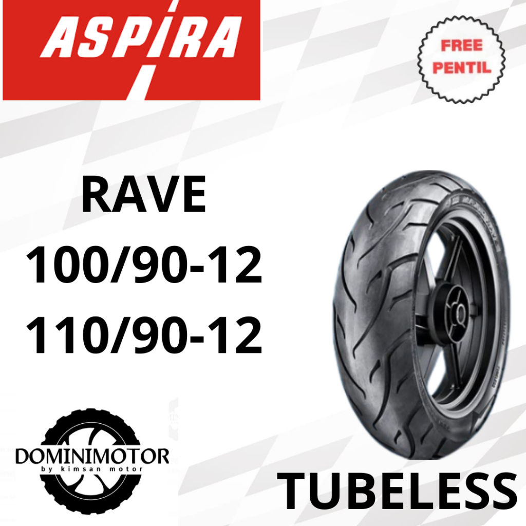 Ban Ring 12 ASPIRA Rave 100/90-12 110/90-12 Tubeless Ban Motor Ring 12 Ban Motor SCOOPY BEAT Ring 12