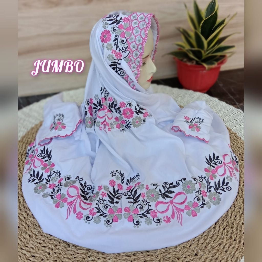 Mukena Terusan Katun Mikro Jumbo
