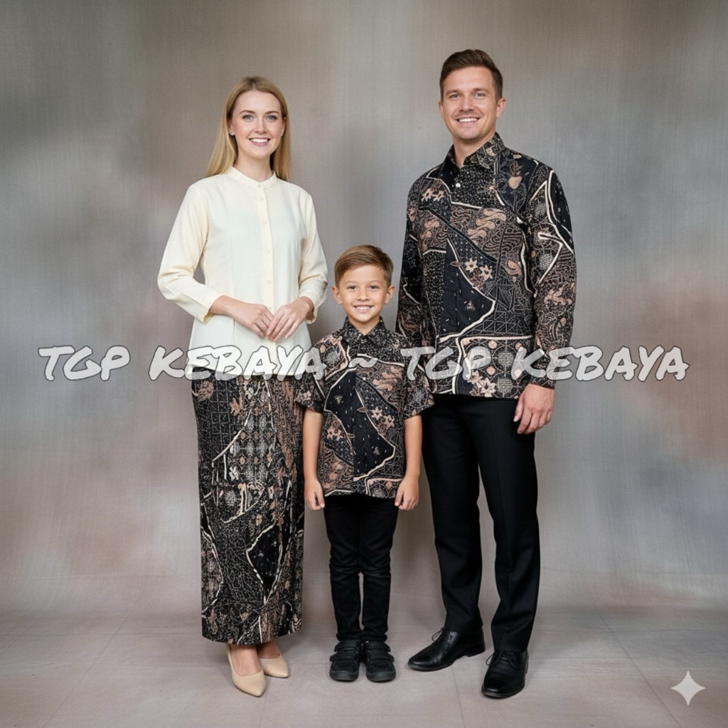 AS MOCCA - Batik Couple Ayah Dan Anak Laki-Laki Batik Couple Seragam Keluarga Batik Kondangan