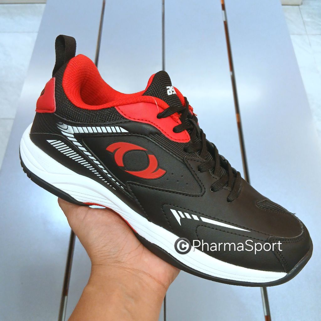 Astec Sepatu Badminton Astec Merah Hitam Kingdom 39 40 42 43 44