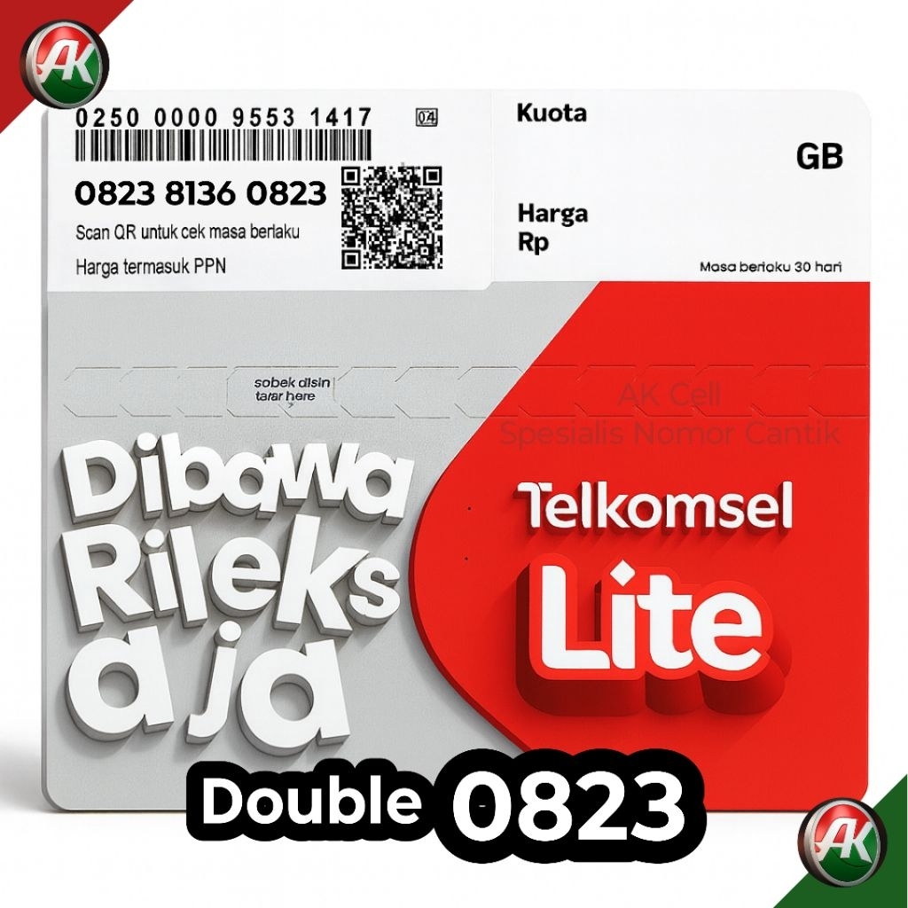 Kartu Perdana Nomor Cantik Telkomsel Double Operator 0823