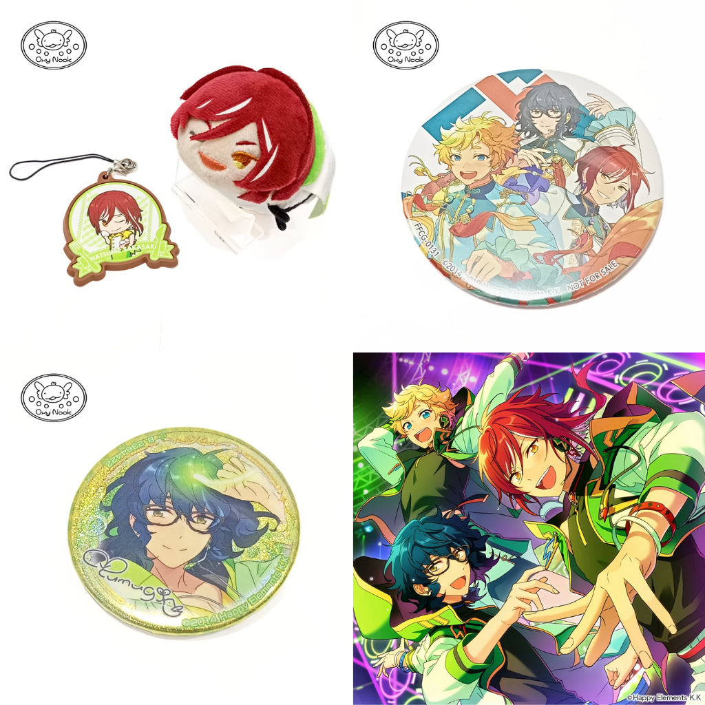 Ensemble Stars Enstars Official Merch Switch Mochi, Can Badge & Rubber - Tsumugi & Natsume