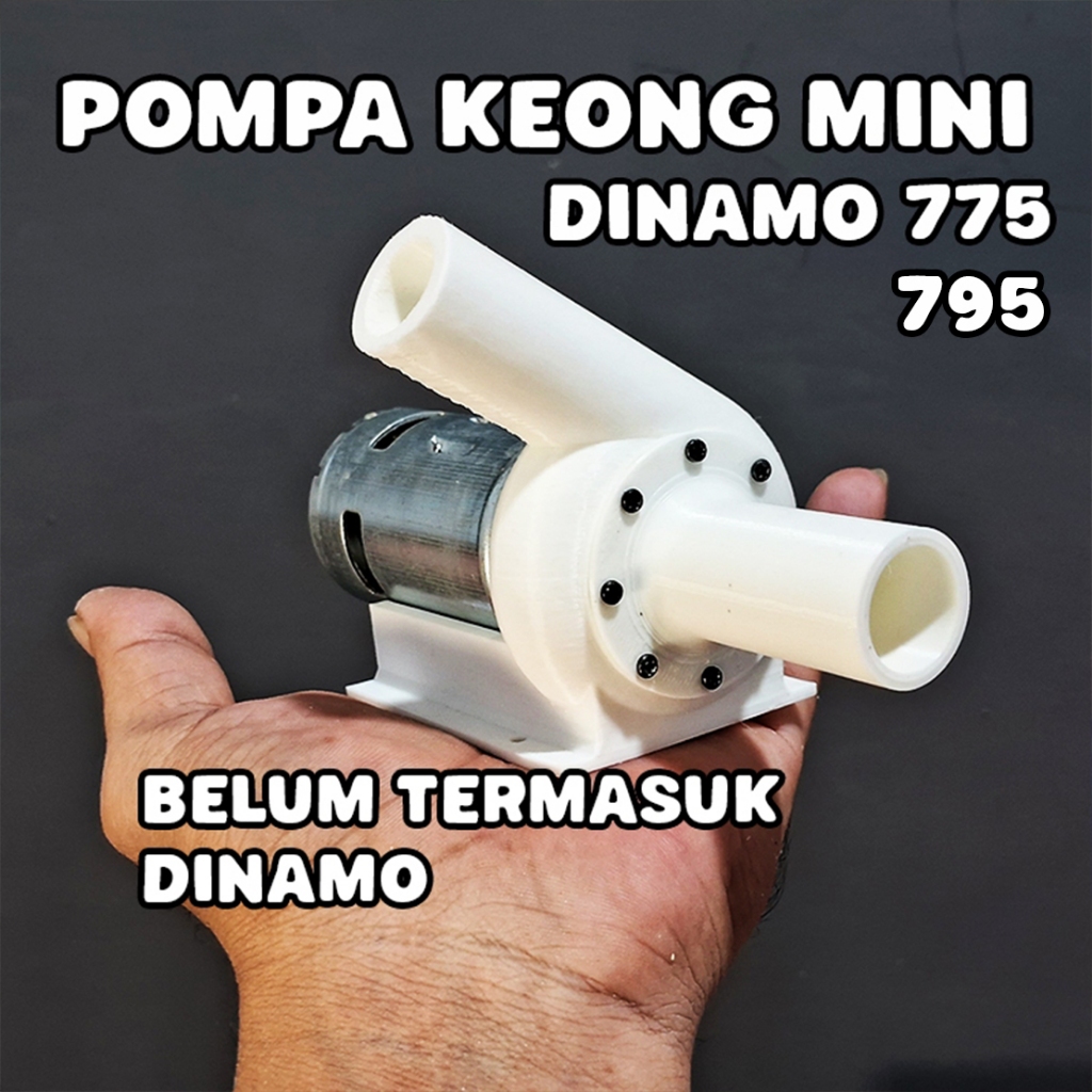 pompa air mini dinamo 775 /795 keong pump