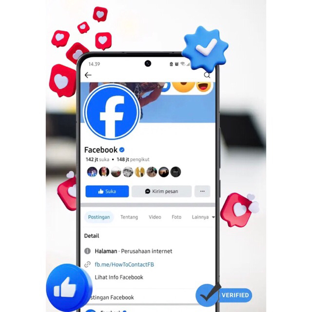 FACEBOOK (centang biru)