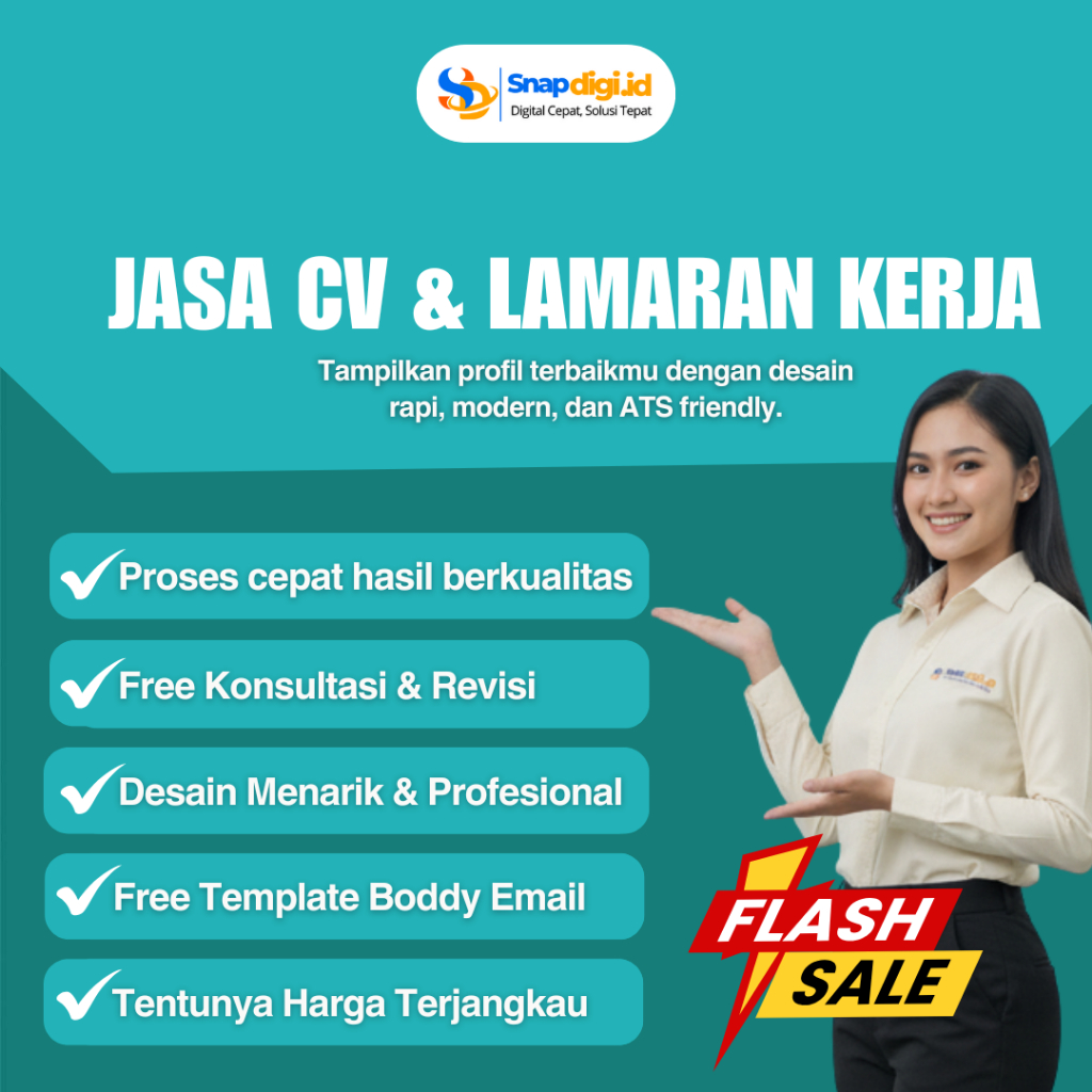 Jasa Desain CV Profesional & Lamaran Kerja | Template CV ATS Friendly