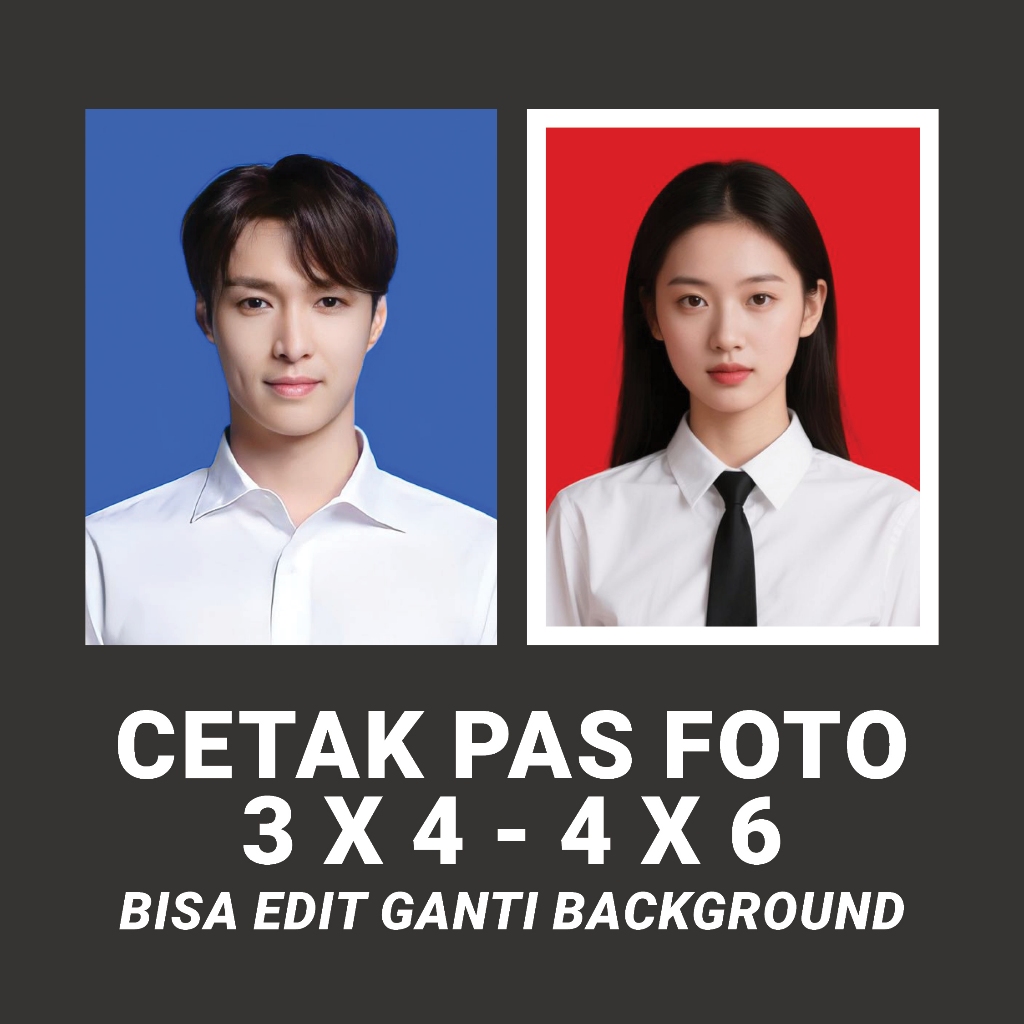 Cetak PAS FOTO 3x4 / PAS FOTO 4x6 Bahan Premium