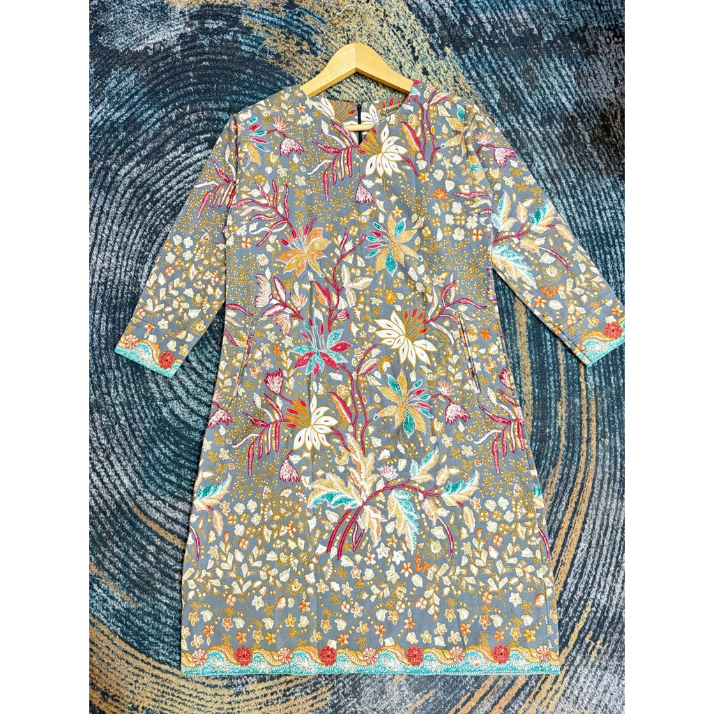Preloved Tunik Batik | Batik Kerja Wanita Tunik
