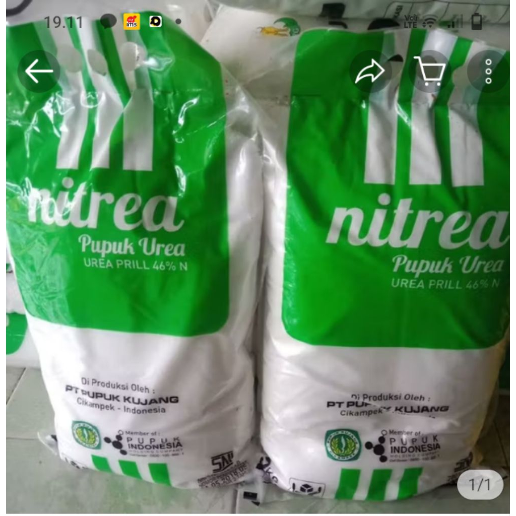 NITREA 5 kg/pupuk nitrea/pupuk urea/pupuk nitrea 46%/pupuk nitogen/utra nitrea/