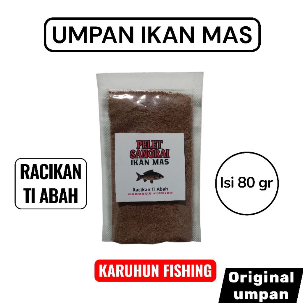UMPAN IKAN MAS PELET SANGRAI